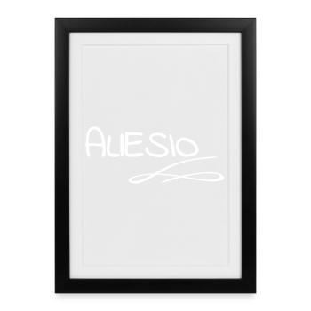 Allesio - Framed poster (27 × 37 cm) - black - Front
