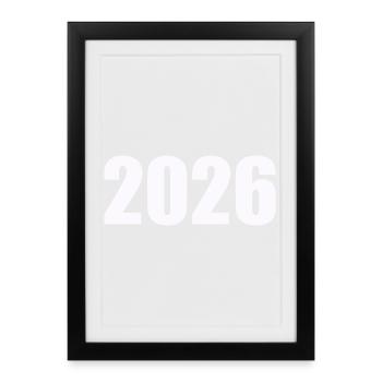 2026 - Affiche encadrée (27 × 37 cm) - noir - Devant