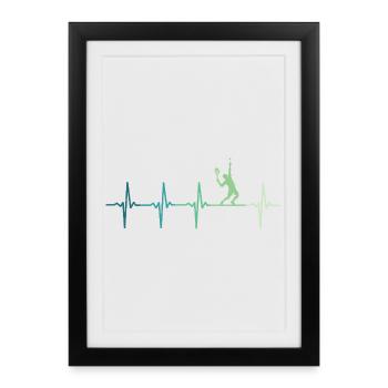 Tennis  - Affiche encadrée (27 × 37 cm) - noir - Devant