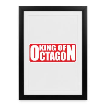 King_of_Octagon_MMA_Mixed Martial Art - Framed poster (27 × 37 cm) - black - Front