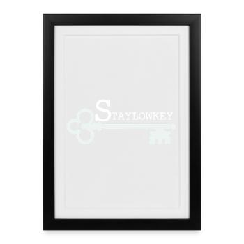 Stay Low Key Key Illustration - Framed poster (27 × 37 cm) - black - Front