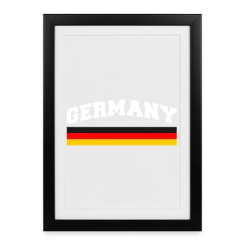 Germany Flag Germany - Framed poster (27 × 37 cm) - black - Front