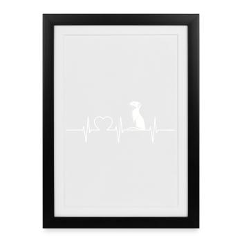 Mink Mink - Affiche encadrée (27 × 37 cm) - noir - Devant