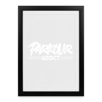 Parkour - Affiche encadrée (27 × 37 cm) - noir - Devant