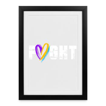 Cancer de la vessie Cancer de la vessie - Affiche encadrée (27 × 37 cm) - noir - Devant