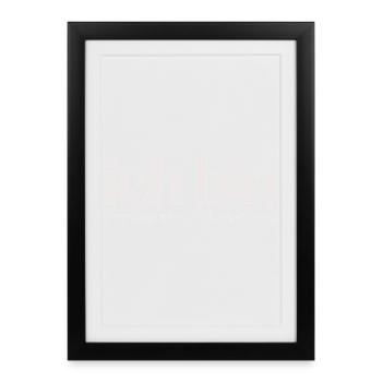 Ich bin trotzdem freundlich Humorvolles Statement - Gerahmtes Poster (27 × 37 cm) - Schwarz - Vorne