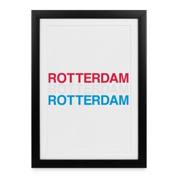 ROTTERDAM Netherlands Netherlands Flag - Framed poster (27 × 37 cm) - black - Front