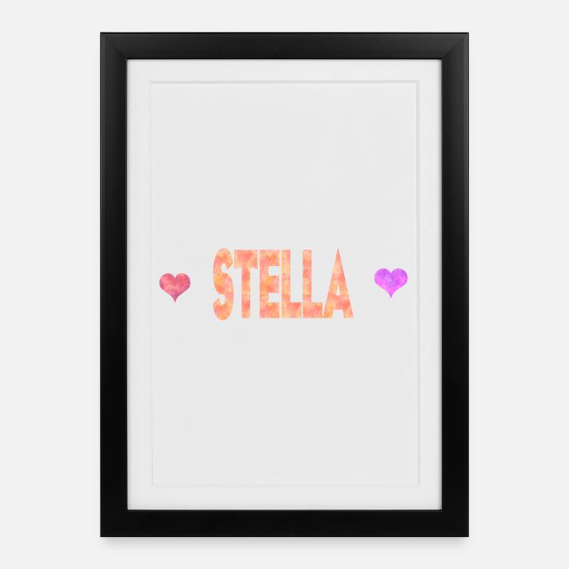 Stella - Gerahmtes Poster (27 × 37 cm) - Schwarz