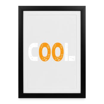 Cool moderne et jeune - Affiche encadrée (27 × 37 cm) - noir - Devant