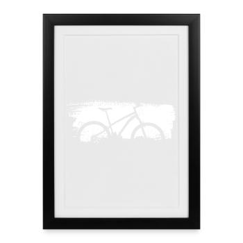 Urban Bike Silhouette Graphic - Framed poster (27 × 37 cm) - black - Front