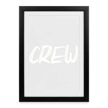 crew - Framed poster (27 × 37 cm) - black - Front
