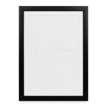 Milan Skyline, Milan Italy - Framed poster (27 × 37 cm) - black - Front
