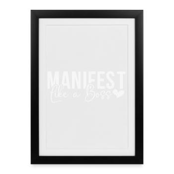 Manifestation - Affiche encadrée (27 × 37 cm) - noir - Devant