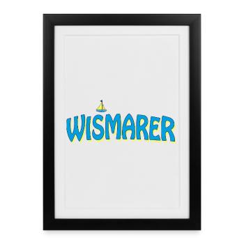 WISMAR - Affiche encadrée (27 × 37 cm) - noir - Devant