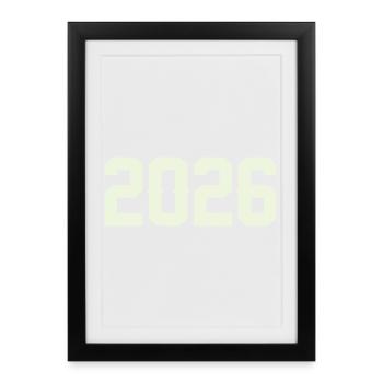 2026 - Affiche encadrée (27 × 37 cm) - noir - Devant