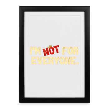 IM1 - Affiche encadrée (27 × 37 cm) - noir - Devant