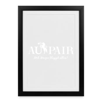 Au Pair Year Abroad Farewell Babysitter Aupair - Framed poster (27 × 37 cm) - black - Front