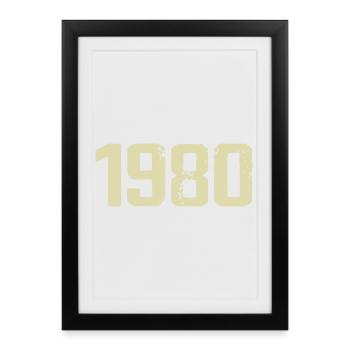 Jubilee 1980 - Framed poster (27 × 37 cm) - black - Front
