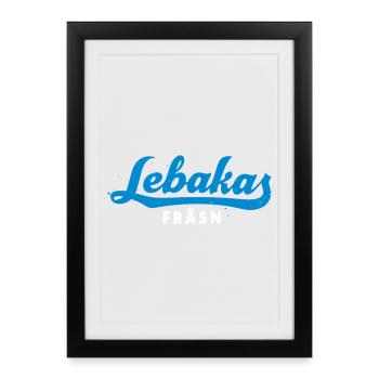Broyage des Lebakas - Affiche encadrée (27 × 37 cm) - noir - Devant