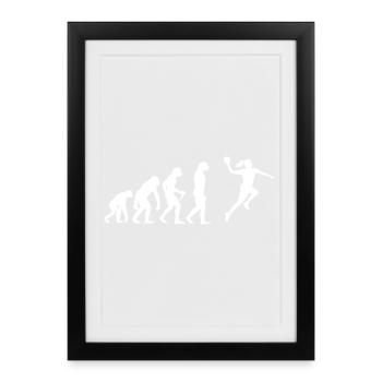 Handball Games Gift for Handball Player - Framed poster (27 × 37 cm) - black - Front