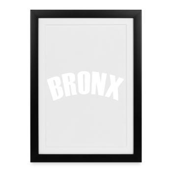 Chemise du Bronx - Affiche encadrée (27 × 37 cm) - noir - Devant