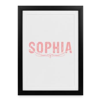 SOPHIA Design - Framed poster (27 × 37 cm) - black - Front