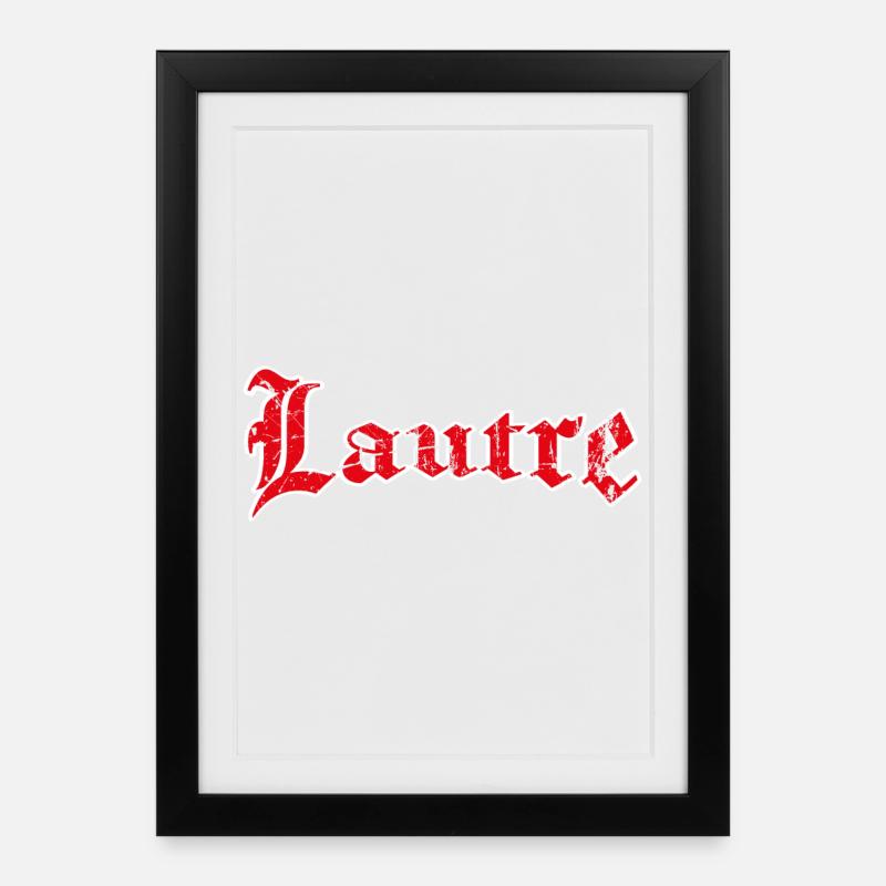 Lautre Kaiserslautern Pfälzer - Gerahmtes Poster (27 × 37 cm) - Schwarz