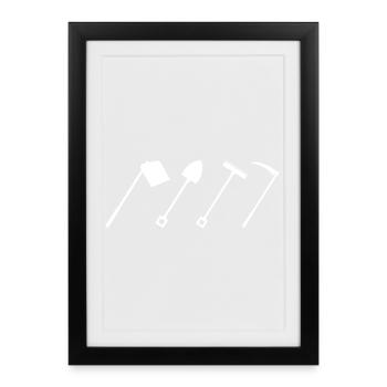 Farm Tools - Framed poster (27 × 37 cm) - black - Front