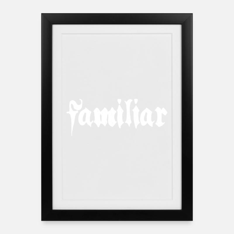 Familiar Vertrauter eines Vampirs - Gerahmtes Poster (27 × 37 cm) - Schwarz