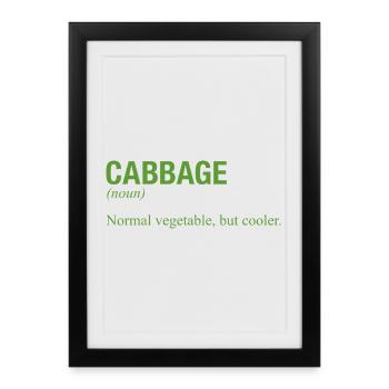 CHOU - Affiche encadrée (27 × 37 cm) - noir - Devant
