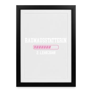 Interior decorator apprenticeship 2 year apprenticeship - Framed poster (27 × 37 cm) - black - Front