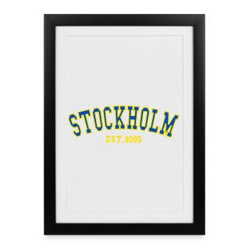 Stockholm Est.2005 - Framed poster (27 × 37 cm) - black - Front