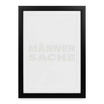 Men's business - Framed poster (27 × 37 cm) - black - Front