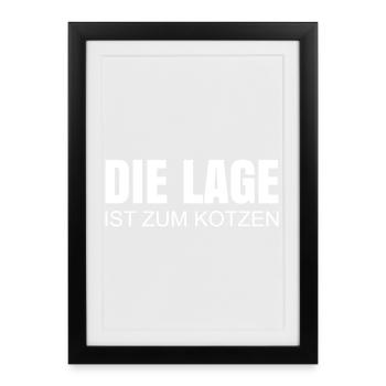 L’emplacement est nul - Affiche encadrée (27 × 37 cm) - noir - Devant