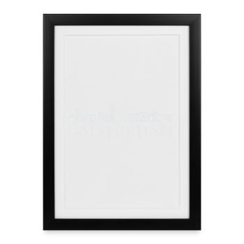 Amsterdam skyline, Amsterdam Netherlands - Framed poster (27 × 37 cm) - black - Front