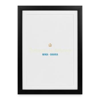 Dahoam est dahoam - Affiche encadrée (27 × 37 cm) - noir - Devant