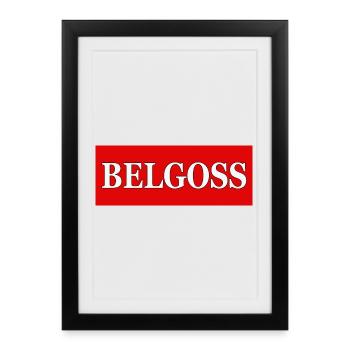 BELGOSS - Affiche encadrée (27 × 37 cm) - noir - Devant