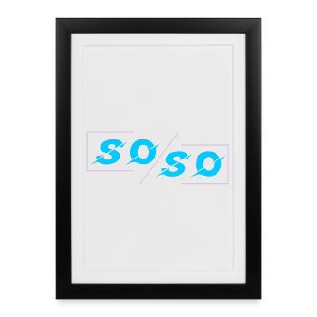 Soso - Framed poster (27 × 37 cm) - black - Front