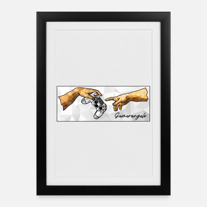 Gamerangelo - Framed poster (27 × 37 cm) - black