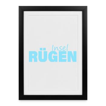 Island of Rügen - Framed poster (27 × 37 cm) - black - Front