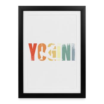 Yogini Vintage Look - Framed poster (27 × 37 cm) - black - Front