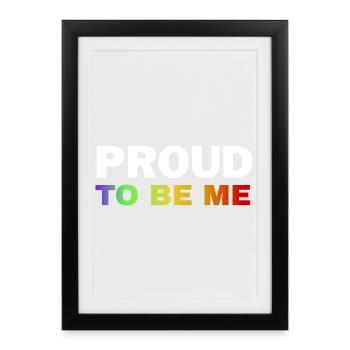 Vibrant Pride Empowerment Design - Framed poster (27 × 37 cm) - black - Front
