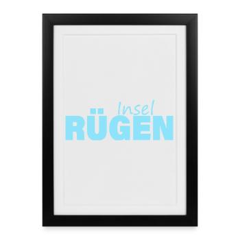 Île de Rügen - Affiche encadrée (27 × 37 cm) - noir - Devant