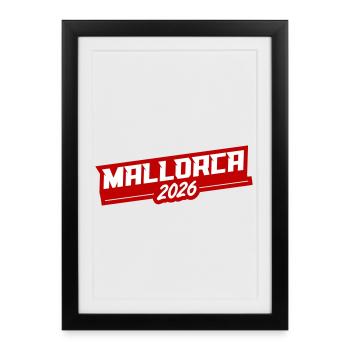 Mallorca 2026 - Framed poster (27 × 37 cm) - black - Front