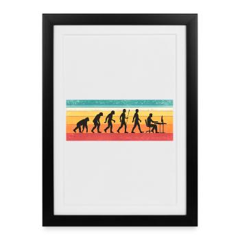 Cadeau drôle de programmeur pour développeur logiciel - Affiche encadrée (27 × 37 cm) - noir - Devant