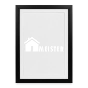 Hausmeister Design - Gerahmtes Poster (27 × 37 cm) - Schwarz - Vorne