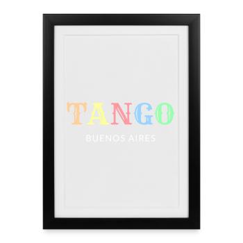 Tango Buenos Aires - Framed poster (27 × 37 cm) - black - Front