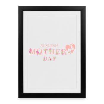 Mother's Day 12.05.2024 - Framed poster (27 × 37 cm) - black - Front
