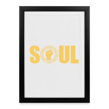 Northern Soul - Gardez la foi - Affiche encadrée (27 × 37 cm) - noir - Devant