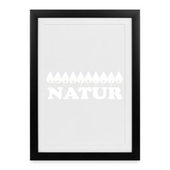 NATURE - Framed poster (27 × 37 cm) - black - Front